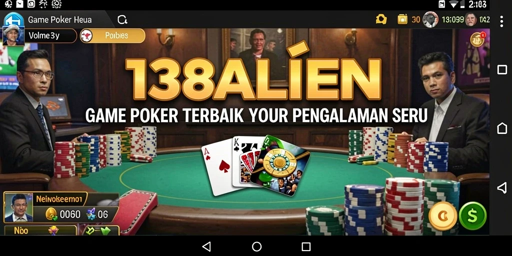 Screenshot utama 138ALIEN menampilkan pengalaman bermain Poker yang seru.