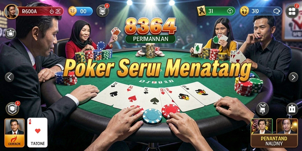 Tampilan gameplay Poker yang seru di 8364.