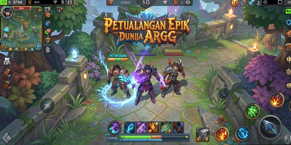 Tampilan gameplay seru dari 8768 di dunia ARPG.