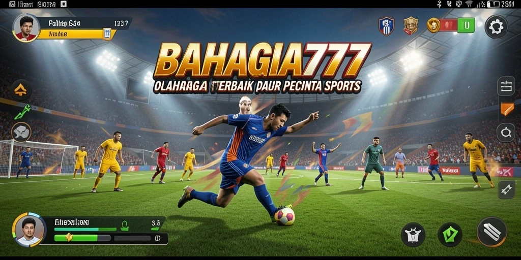 Tampilan gameplay yang seru di aplikasi olahraga BAHAGIA777.