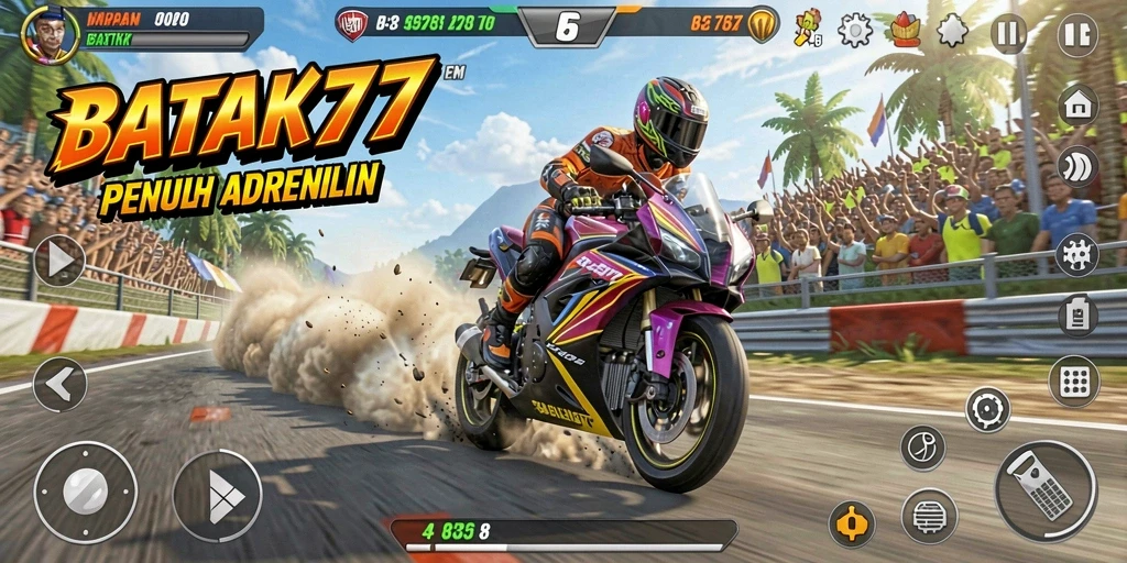 Tampilan Menarik dari Gameplay Balapan Motor di BATIK77