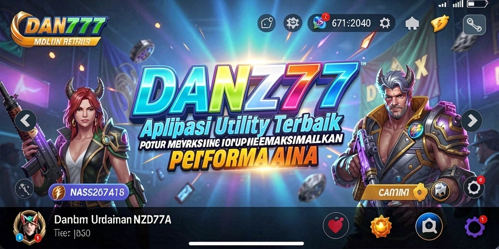 Tampilan aplikasi Utility DAN777 yang sederhana dan efektif.