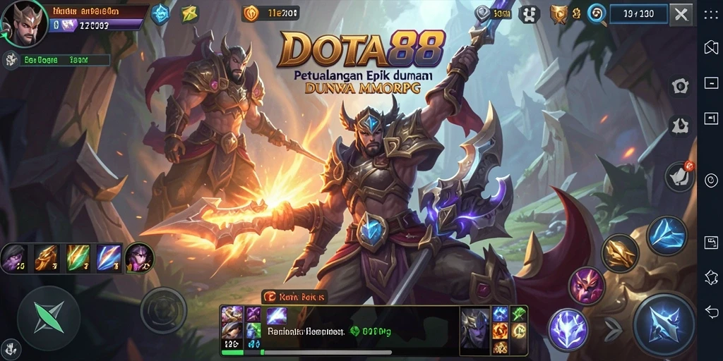 Tampilan gameplay DOTA88 dengan aksi petualangan yang menakjubkan.