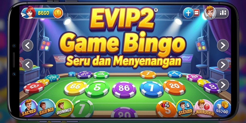 Screenshot game EVIP2 yang menampilkan keseruan gameplay Bingo.