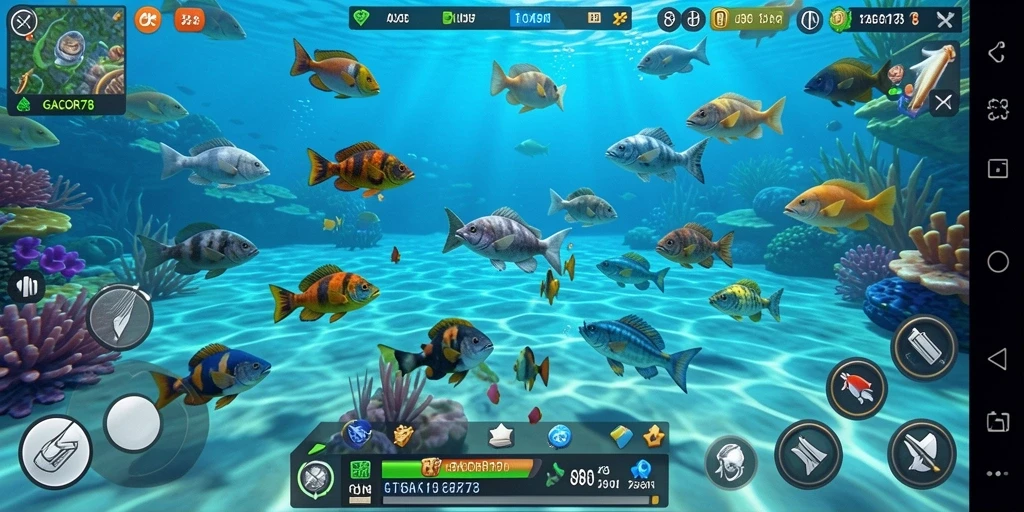 Screenshot GACOR78 menampilkan gameplay seru Tembak Ikan.