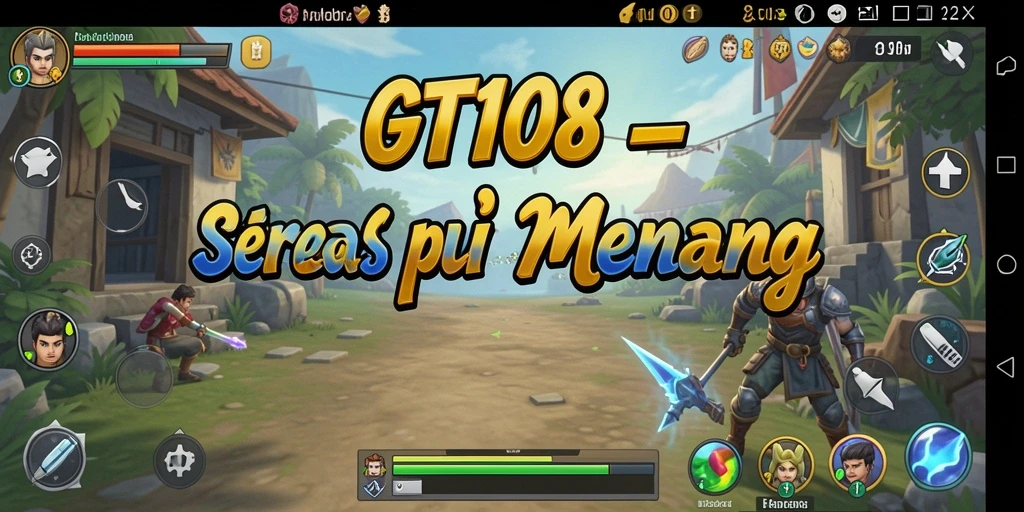 Tampilan gameplay GT108 menampilkan aksi strategi yang intens dan mendebarkan.