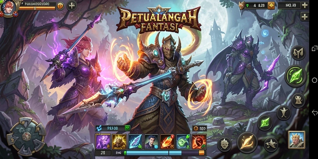Tampilan gameplay yang mendebarkan dari HR89 di dunia RPG.