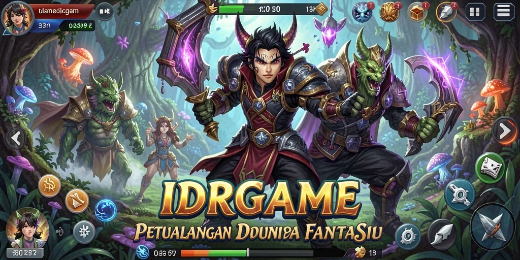 Tampilan gameplay petualangan yang seru dan memukau di IDRGAME.