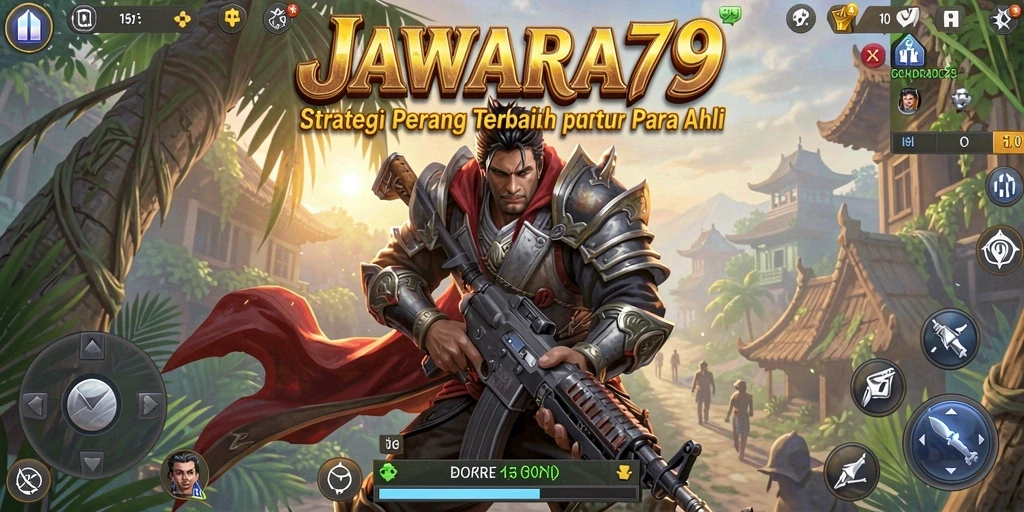 Tampilan gameplay JAWARA79 yang penuh aksi strategi.