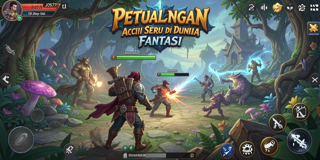 Tampilan gameplay intens di dunia fantasi JOS77.