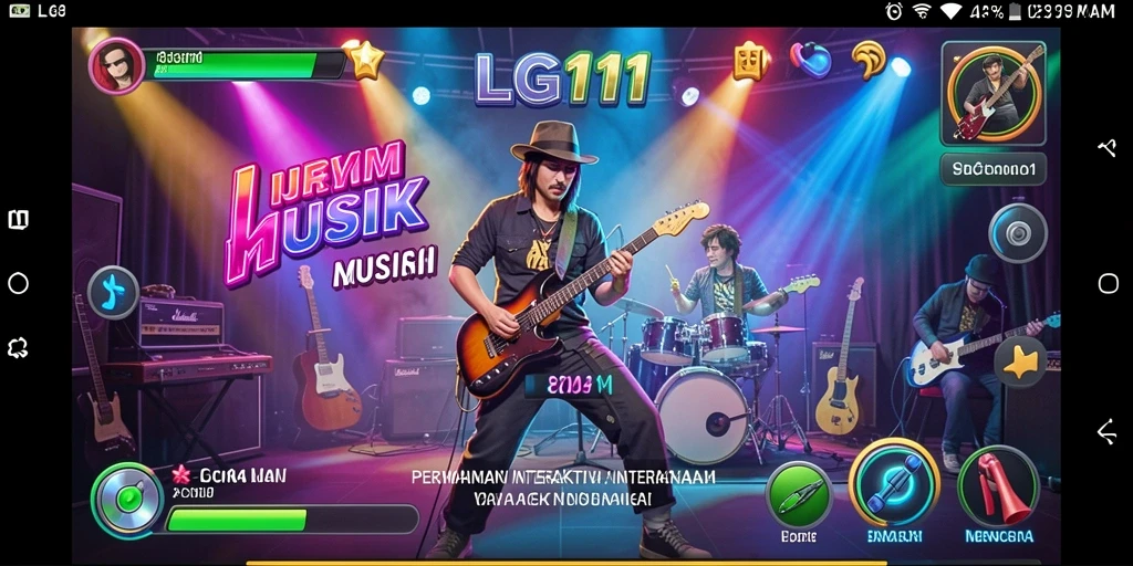 Screenshot menunjukkan gameplay interaktif yang menyenangkan dari LG111.