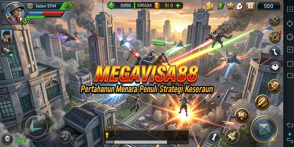 Gameplay seru MEGAVISA88 dalam pertahanan menara.