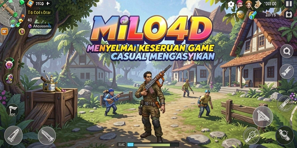 Tampilan gameplay menarik di MILO4D yang penuh warna.