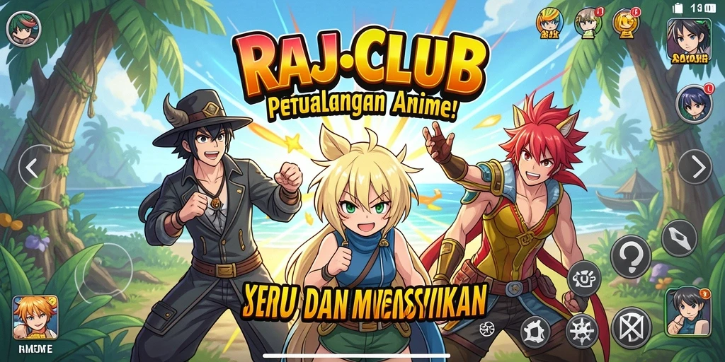 Tampilan gameplay RAJACLUB yang menarik dan dinamis.