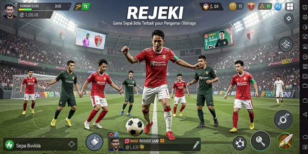 Screenshot dari gameplay REJEKI yang menampilkan momen menyerang.