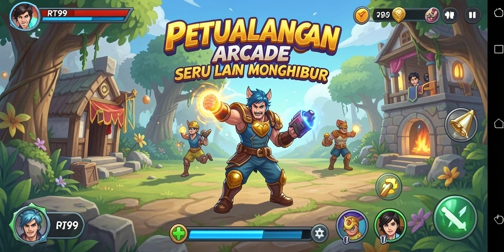Tampilan gameplay seru dan menantang di RT99.