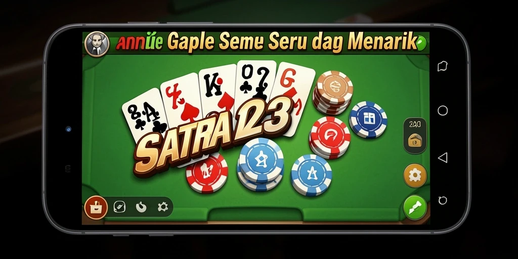 Tampilan unik gameplay SATRIA123 dengan gaya Gaple yang klasik.