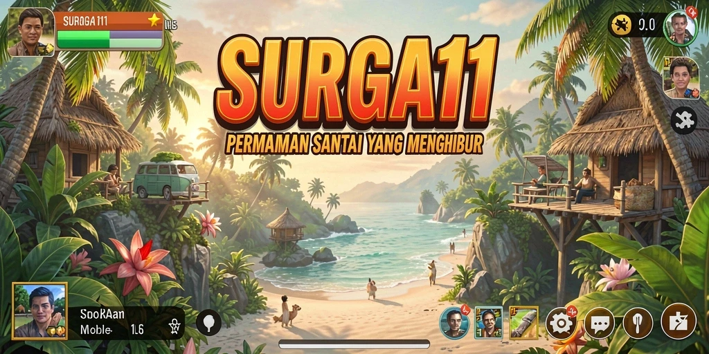 Tampilan menarik dari gameplay SURGA11 yang penuh warna.