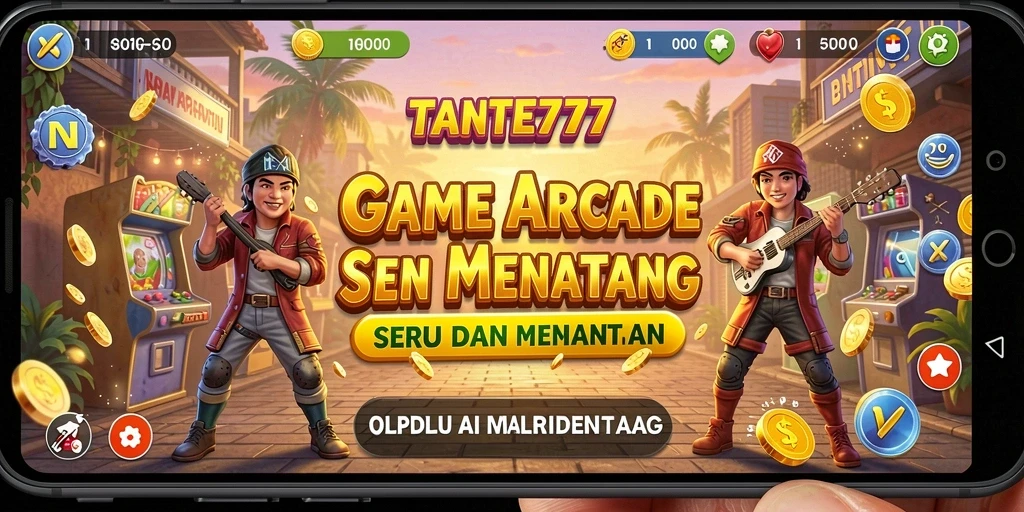 Screenshot menunjukkan gameplay seru dan menantang TANTE777.